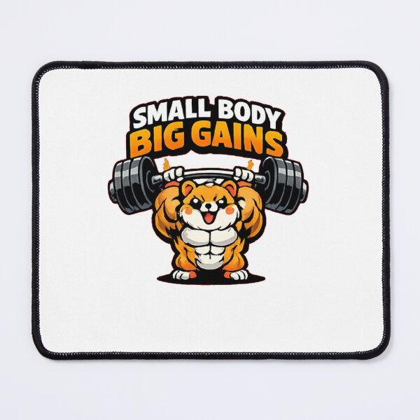 Item preview, small body big gains designed and sold by DailyQuestPrint.