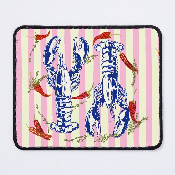 Item preview, Spicy Lobster Coastal Stripes Euro Summer Aesthetic designed and sold by MaiZephyr.