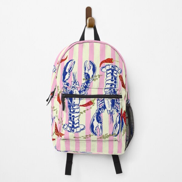 Item preview, Spicy Lobster Coastal Stripes Euro Summer Aesthetic designed and sold by MaiZephyr.