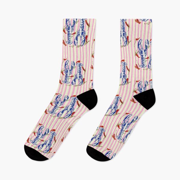 Item preview, Spicy Lobster Coastal Stripes Euro Summer Aesthetic designed and sold by MaiZephyr.