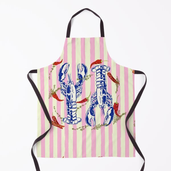 Item preview, Spicy Lobster Coastal Stripes Euro Summer Aesthetic designed and sold by MaiZephyr.