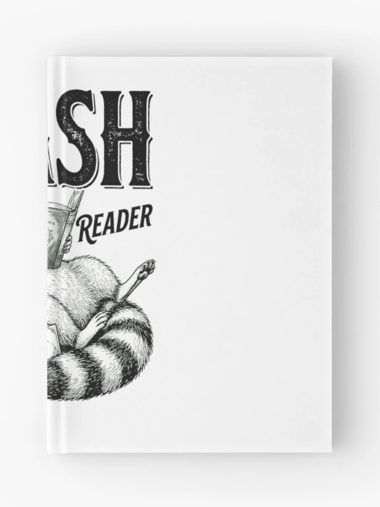 Thumbnail 1 of 3, Journal, Trash Reader Raccoon designed and sold by PDKDesigns.