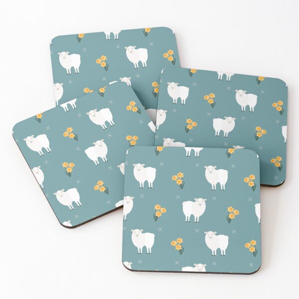 Item preview, Sheep on blue designed and sold by reneesillus.