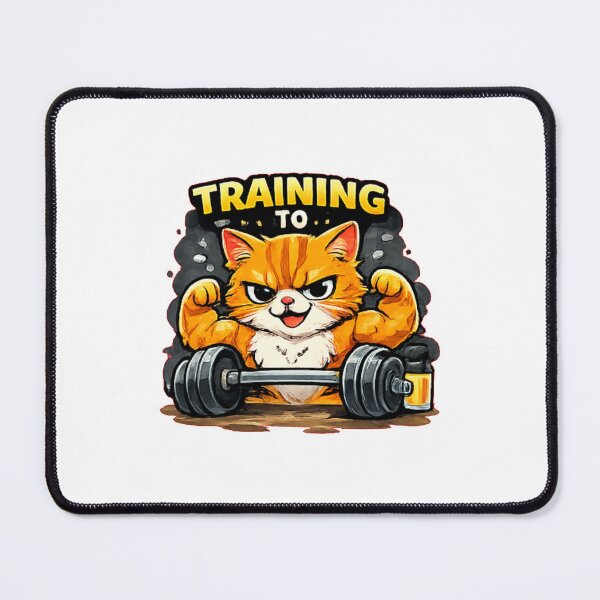Item preview, cat fitness designed and sold by DailyQuestPrint.