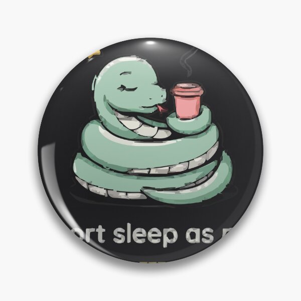 Item preview, Import Sleep As Nope Sleepy Coder Snake designed and sold by Bianca Oltean.