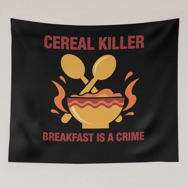 Item preview, Breakfast Funny Cereal Killer Breakfast Is A Crime designed and sold by LuminOrb.