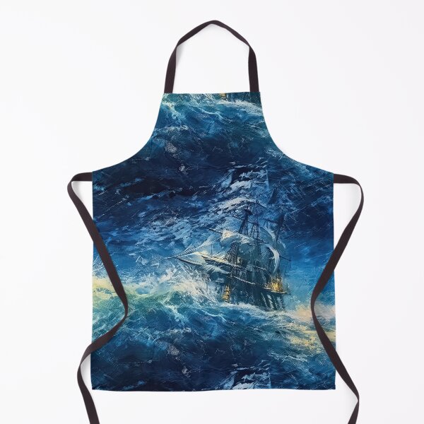 Item preview, Wagner's Flying Dutchman – Impressionist Painting in Blue designed and sold by helgekerler.