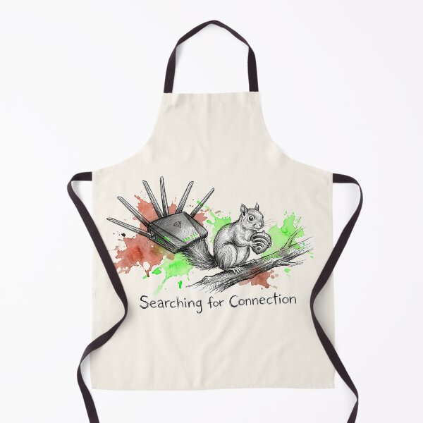 Item preview, Searching for Connection: The Wi-Fi Squirrel Illustration designed and sold by SoulPT.