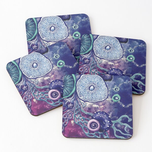 Item preview, Purple Mushroom World I Purple Fungi designed and sold by DanjaArt.