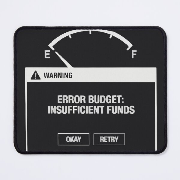 Item preview, Error Budget Insufficient Funds Programmer Warning designed and sold by Bianca Oltean.