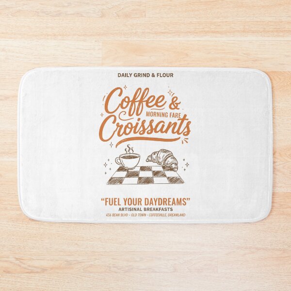Item preview, Coffee And Croissants Breakfast Brunch designed and sold by LuminOrb.