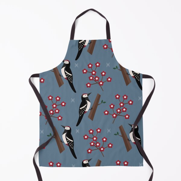 Item preview, Woodpeckers on blue designed and sold by reneesillus.