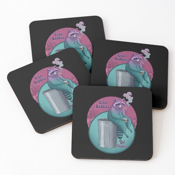 Item preview, Even Baddies Get Saddies Raccoon designed and sold by PDKDesigns.