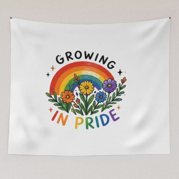 Item preview, Growing in Pride Rainbow Flower designed and sold by Pixanova.