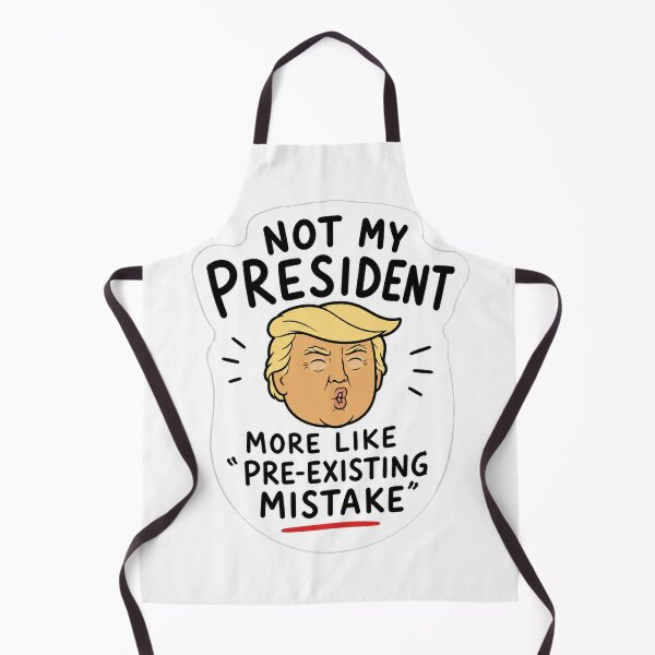 Item preview, Not My President More Like Pre Existing Mistake Funny Political Cartoon Sticker designed and sold by Owcomm.