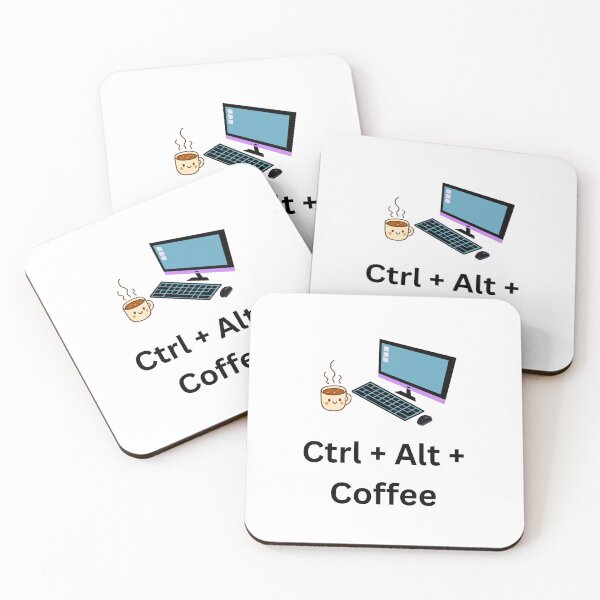 Artikelvorschau, Ctrl + Alt + Coffee - Coffee break entworfen und verkauft von DailyQuestPrint.