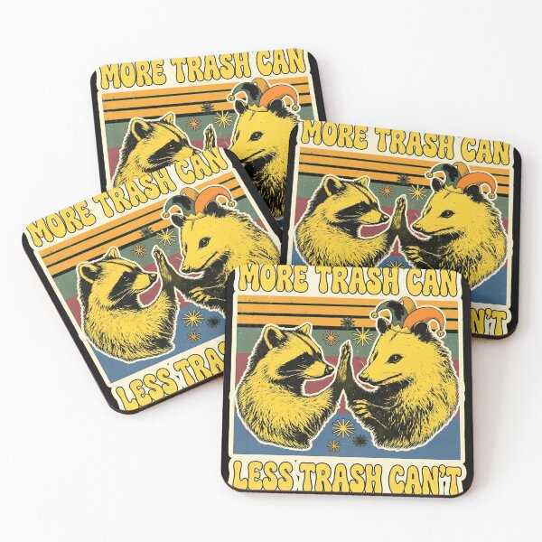 Item preview, More Trash Can Less Trash Can't Raccoon Possum designed and sold by PDKDesigns.