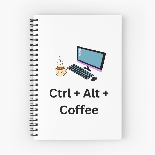 Item preview, Ctrl + Alt + Coffee - Coffee break designed and sold by DailyQuestPrint.