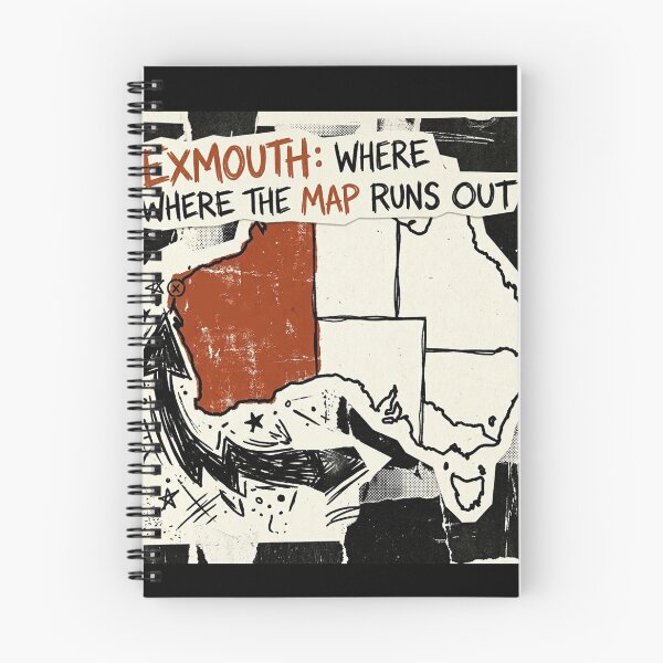 Item preview, Exmouth Where The Map Runs Out Western Australia Funny Local Map designed and sold by Yellowriversss.
