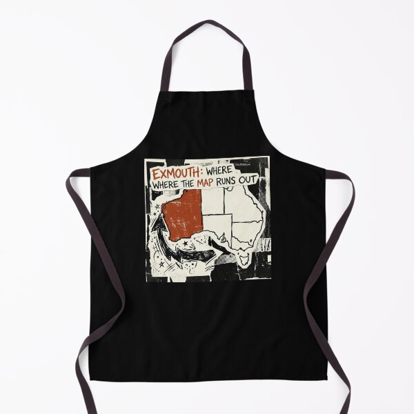 Item preview, Exmouth Where The Map Runs Out Western Australia Funny Local Map designed and sold by Yellowriversss.