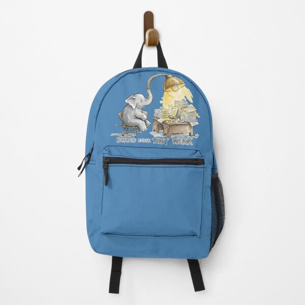 Item preview, Buried Under Tiny Work: Overwhelmed Elephant Office Illustration designed and sold by SoulPT.