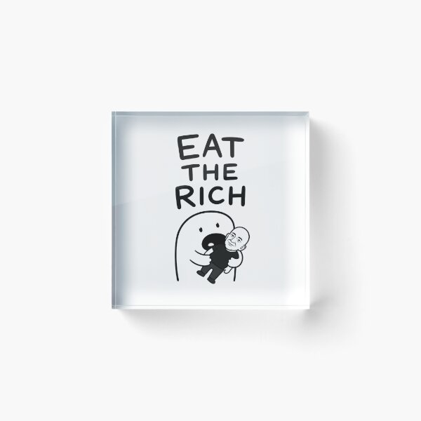 Item preview, Eat The Rich Funny Political Satire Cartoon designed and sold by Owcomm.