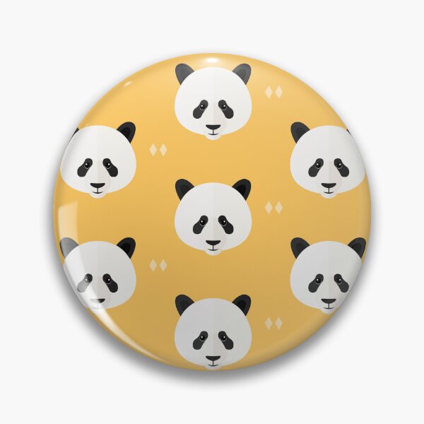 Item preview, Panda heads on yellow designed and sold by reneesillus.