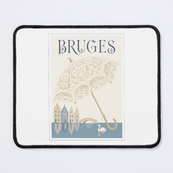 Item preview, Bruges Lace Parasol Travel Poster designed and sold by Beyond Destinations.