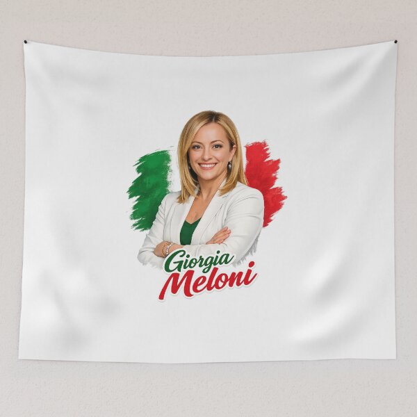 Item preview, Giorgia Meloni Italy Patriotic Portrait designed and sold by Fine Art California.