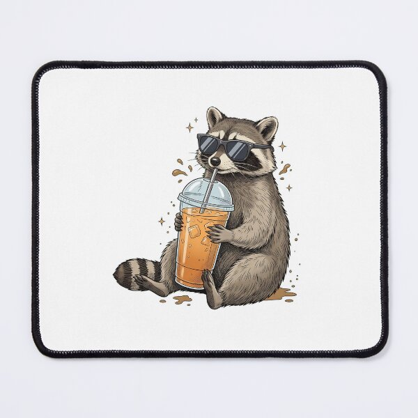 Item preview, Cool Raccoon Iced Coffee designed and sold by PDKDesigns.