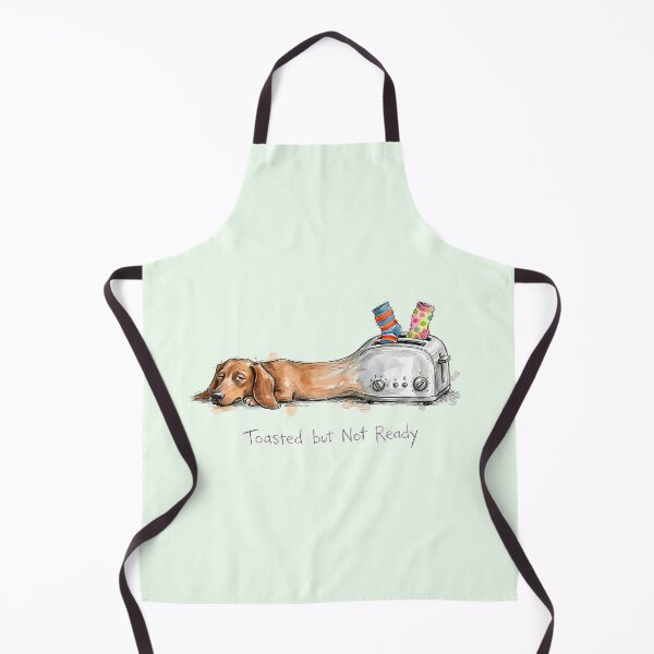 Item preview, Toasted but Not Ready: Funny Dachshund Toaster Illustration designed and sold by SoulPT.