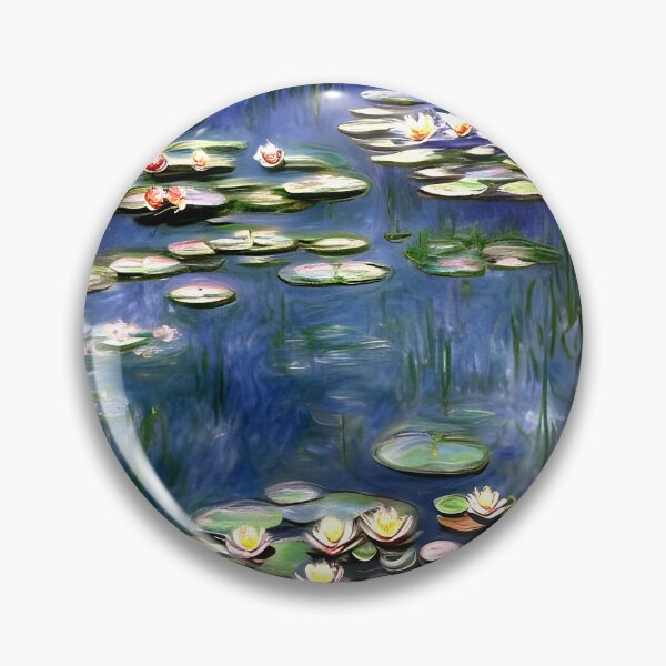 Item preview, Water Lilies: Impression of Reflections & Blossoming Surfaces (27)(1916) designed and sold by artdesignsnow.