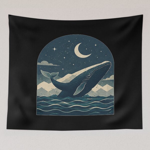 Item preview, whale moon designed and sold by syerlinesandosa.