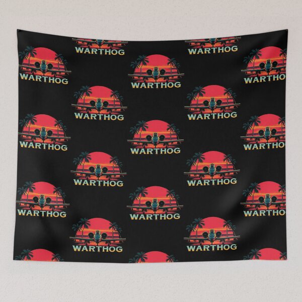Item preview, A-10 Warthog  Retro Jet Fighter Sunset Art designed and sold by breemall.