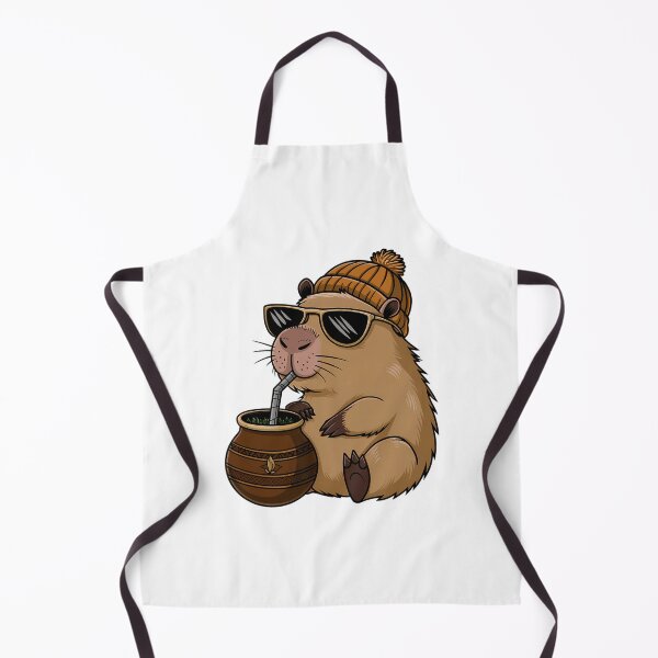 Item preview, Chill Capybara With Yerba Mate designed and sold by nrfbbagenes.