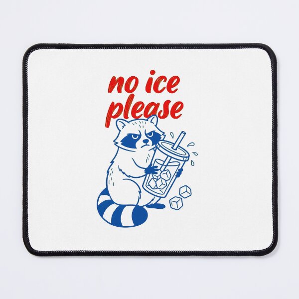 Item preview, No Ice Please Grumpy Raccoon Coffee designed and sold by PDKDesigns.