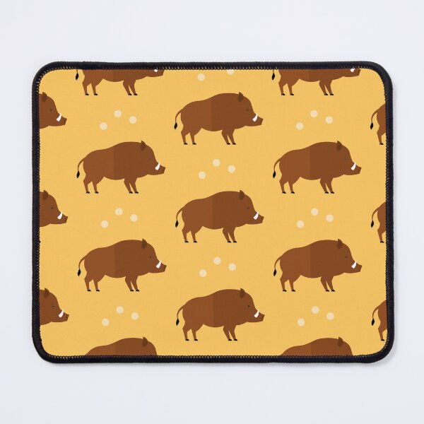 Item preview, Wild boars on yellow designed and sold by reneesillus.