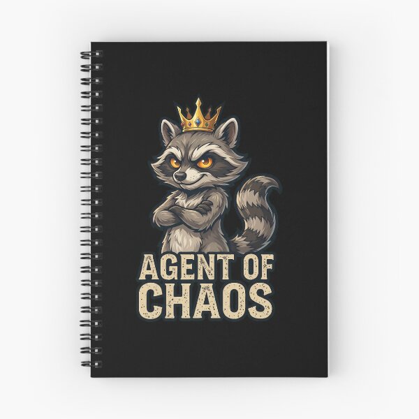 Item preview, Agent of Chaos Crowned Raccoon designed and sold by PDKDesigns.