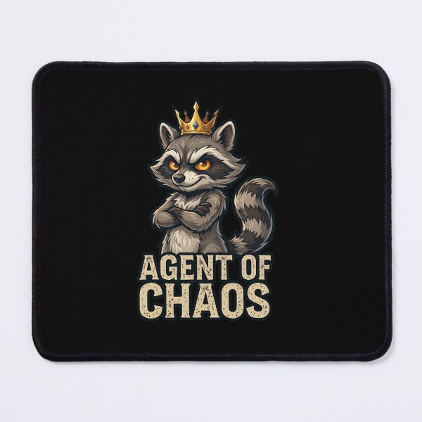 Item preview, Agent of Chaos Crowned Raccoon designed and sold by PDKDesigns.