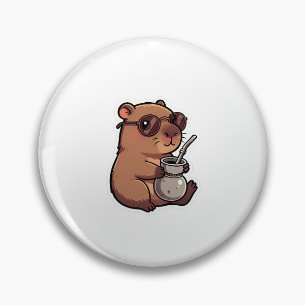 Item preview, Cool Capybara Drinking Traditional South American Mate designed and sold by nrfbbagenes.