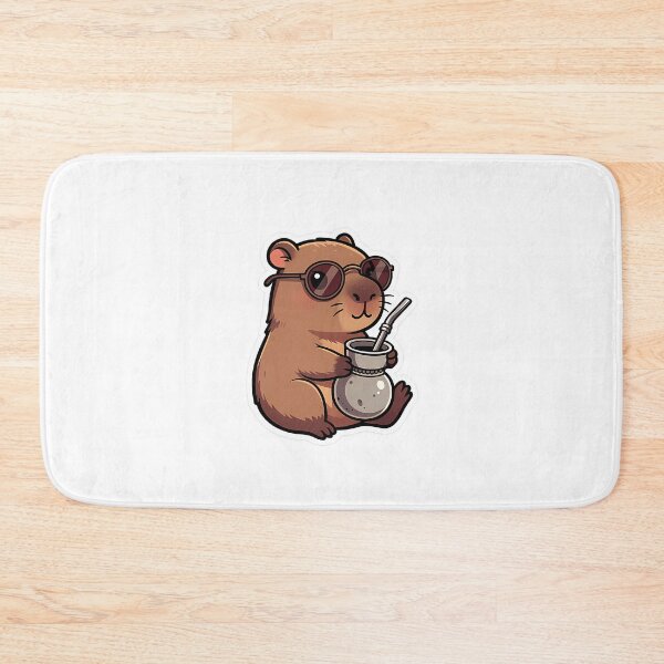 Item preview, Cool Capybara Drinking Traditional South American Mate designed and sold by nrfbbagenes.