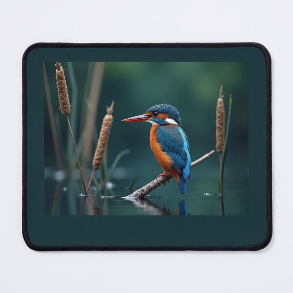 Item preview, Kingfisher perched on twig designed and sold by Eva-Ste-Design.
