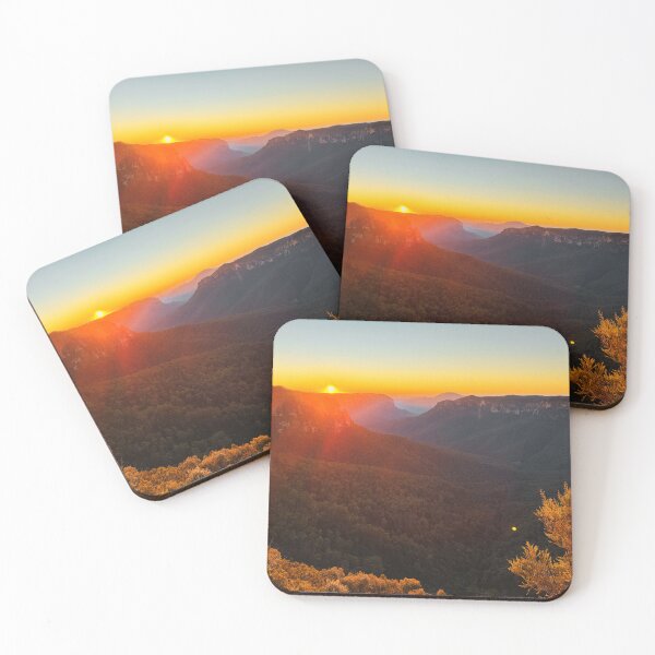 Item preview, Golden Sunrise at Govetts Leap, Blue Mountains designed and sold by kelliejane.