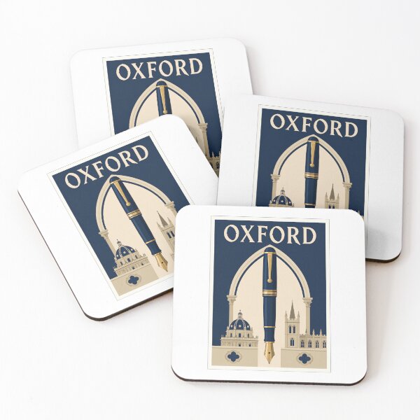 Item preview, Oxford Fountain Pen Travel Poster designed and sold by Beyond Destinations.