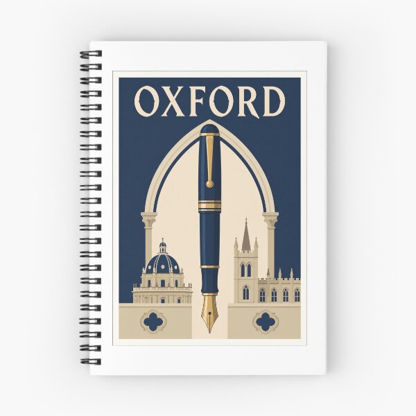 Item preview, Oxford Fountain Pen Travel Poster designed and sold by Beyond Destinations.