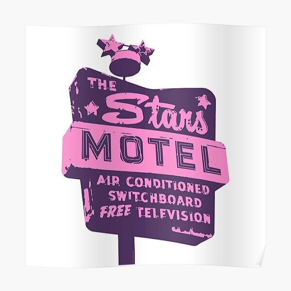 Seeing Stars ... Motel ... (Purple) Poster