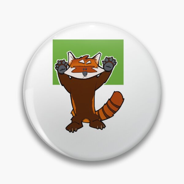 Item preview, Playful Cartoon Red Panda Roaring Funny Wildlife Art designed and sold by Richcameroart.