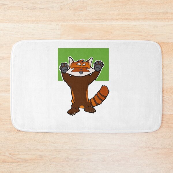 Item preview, Playful Cartoon Red Panda Roaring Funny Wildlife Art designed and sold by Richcameroart.
