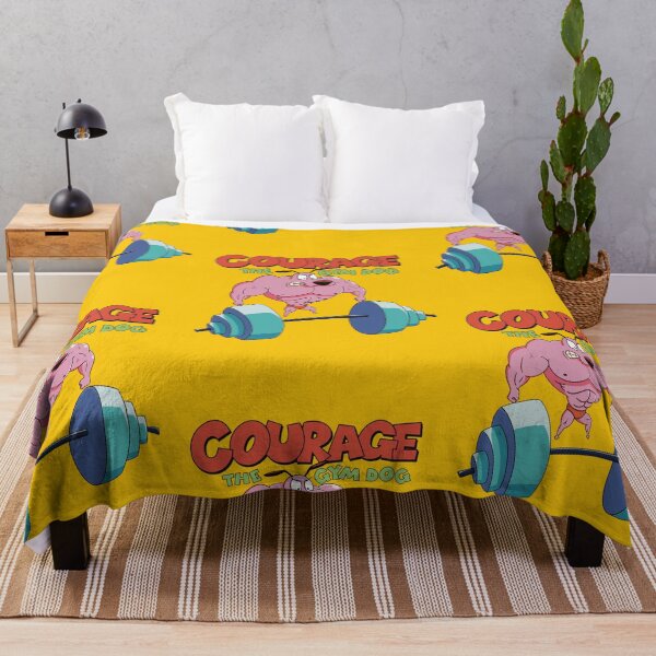 Item preview, Courage The Gym Dog Funny Cartoon Bodybuilder designed and sold by Velvet-Mirage.