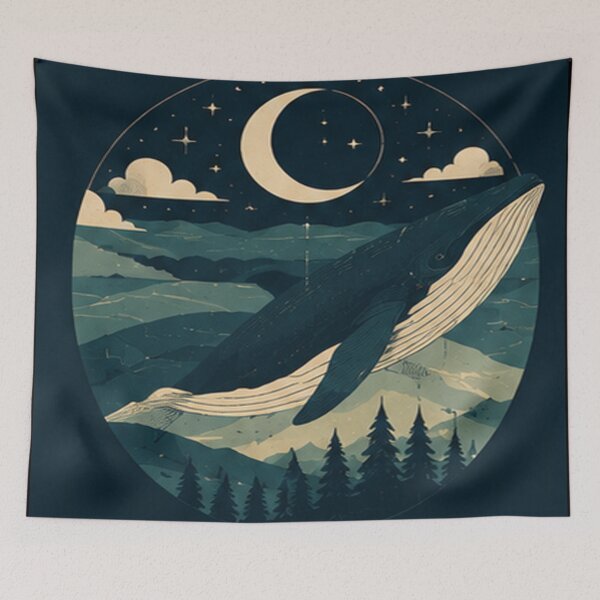 Item preview, whale moon designed and sold by syerlinesandosa.